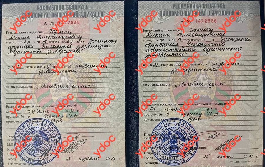 Документы и фотографии - Горник Н. А.